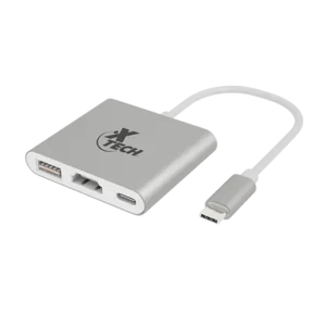 Adaptador multipuerto 3 en 1 USB Tipo C Xtech XTC-565